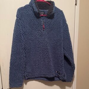 Southern Marsh Blue Cowl Neck Sweater